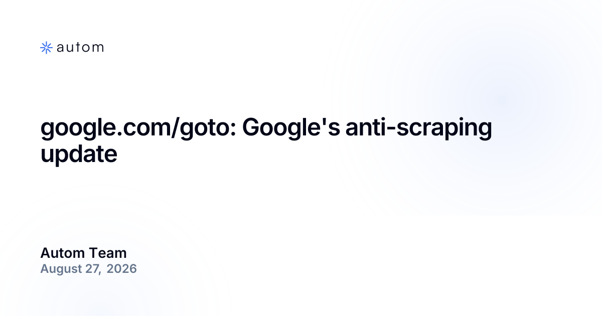 google.com/goto: تحديث جوجل لمكافحة الاستخراج التلقائي